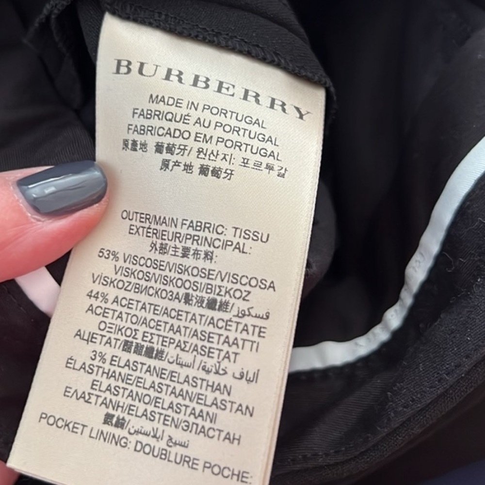 NWT Burberry Black Pants (14) - Picture 5 of 5